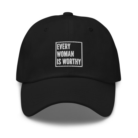 Modern "Mom" Hat - Black
