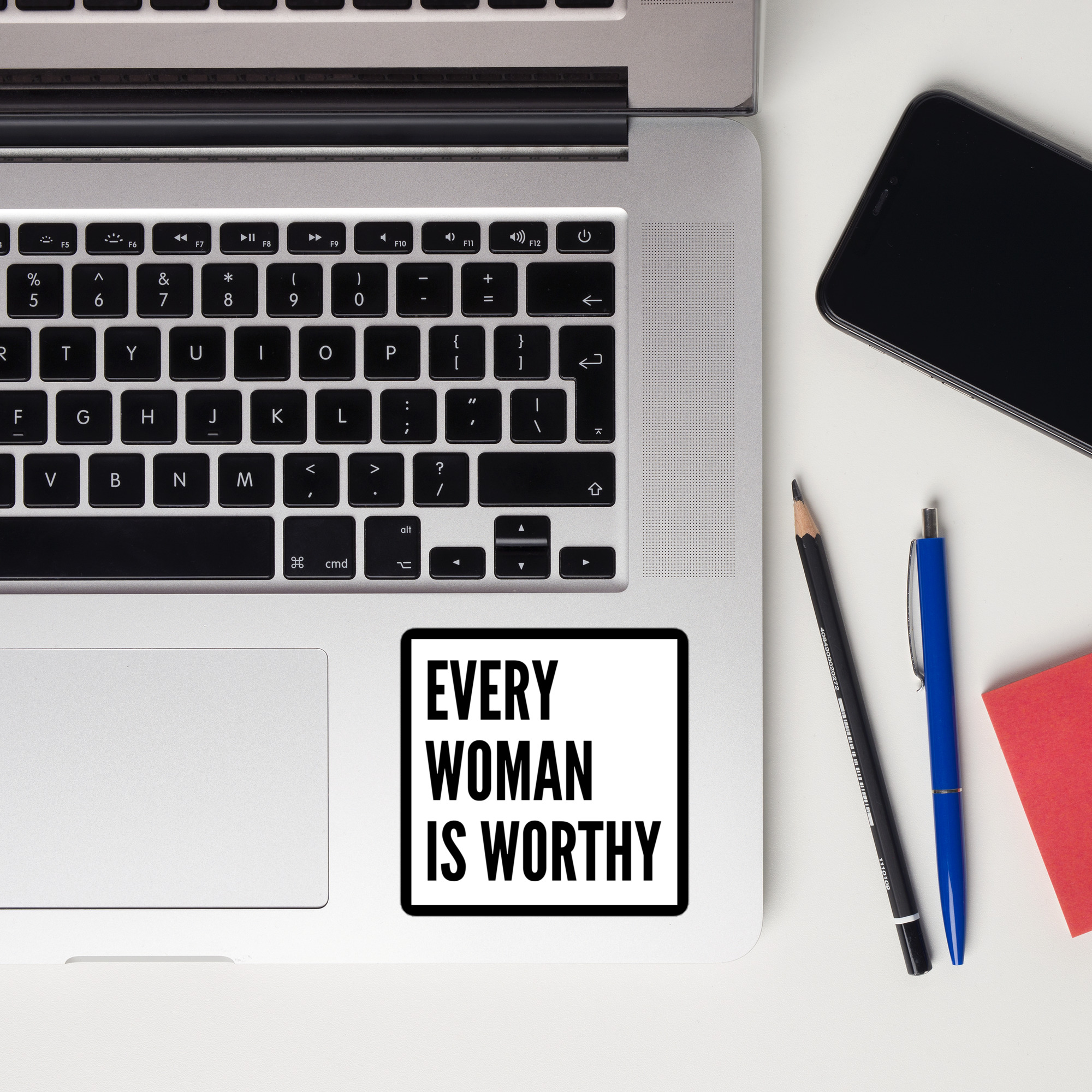 Modern Every Woman is Worthy Sticker - Image 4