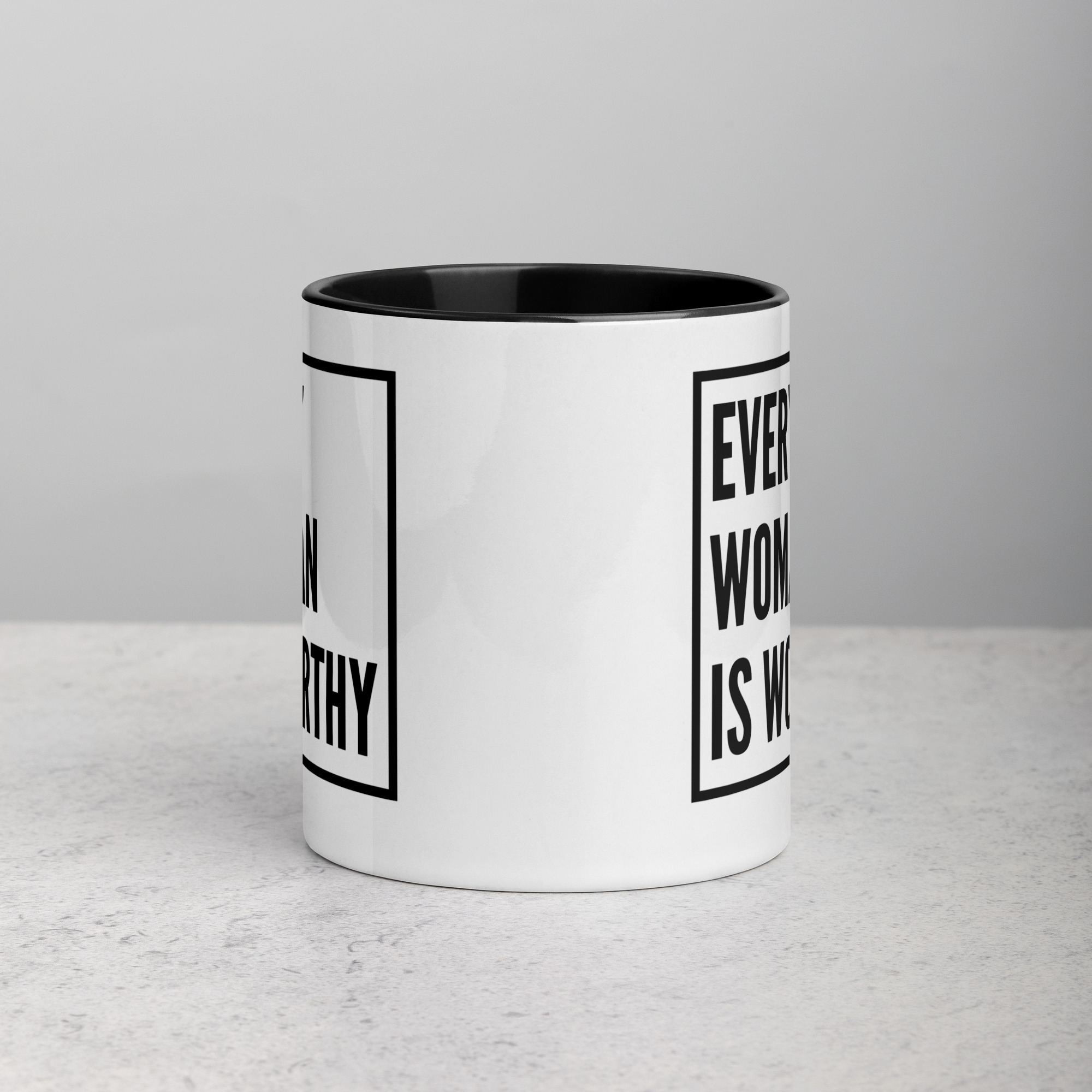 Modern Every Woman is Worthy Mug - Image 3