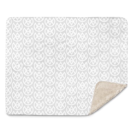 Celestial Grey Sherpa Throw Blanket